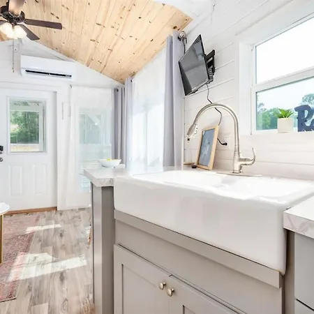 2 Villa D'Azur Luxury Tiny House Mins To Lake Guntersville, Downtown, Firepit Exterior foto